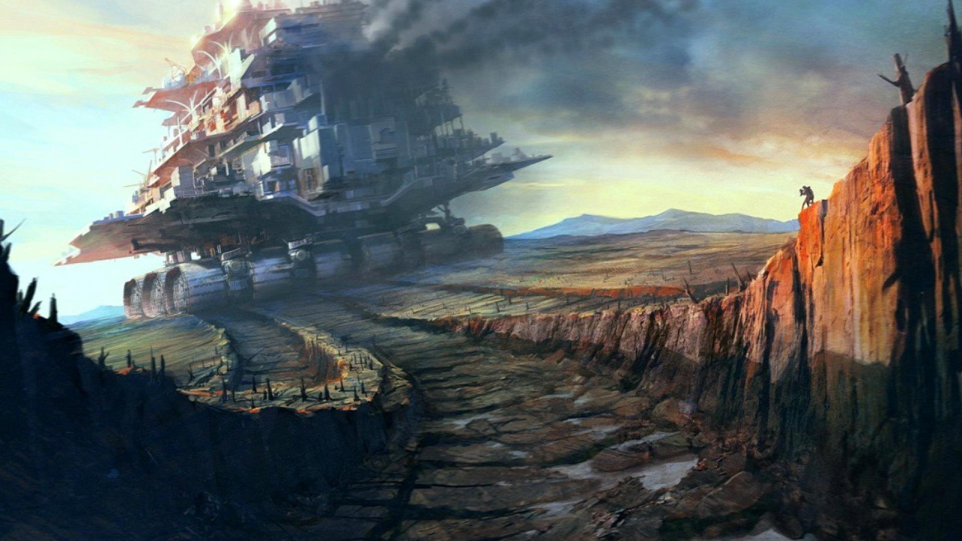 Fantasy Landscapes Wallpapers - Mortal Engines Concept Art - HD Wallpaper 