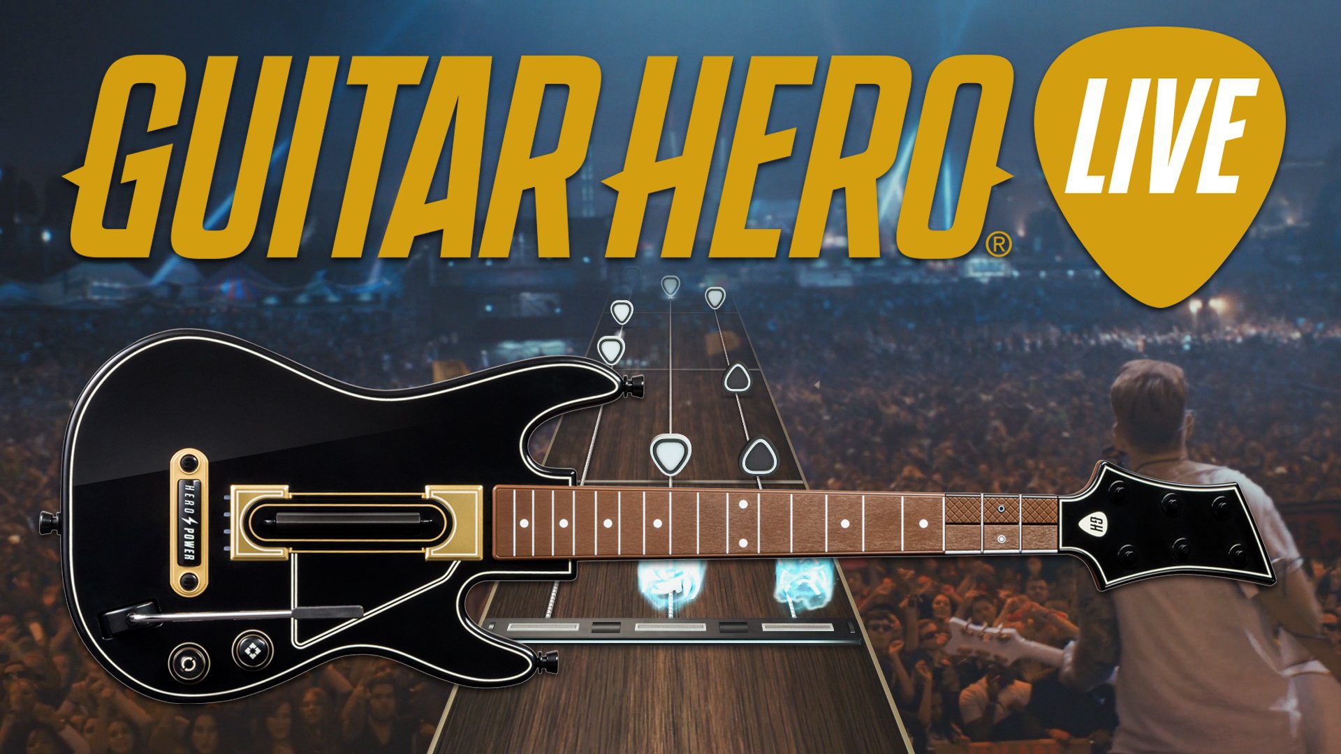 Guitar Hero Live Music Simulator Rhythm Hard Rock Heavy - Guitar Hero Live Rock Band 4 - HD Wallpaper 