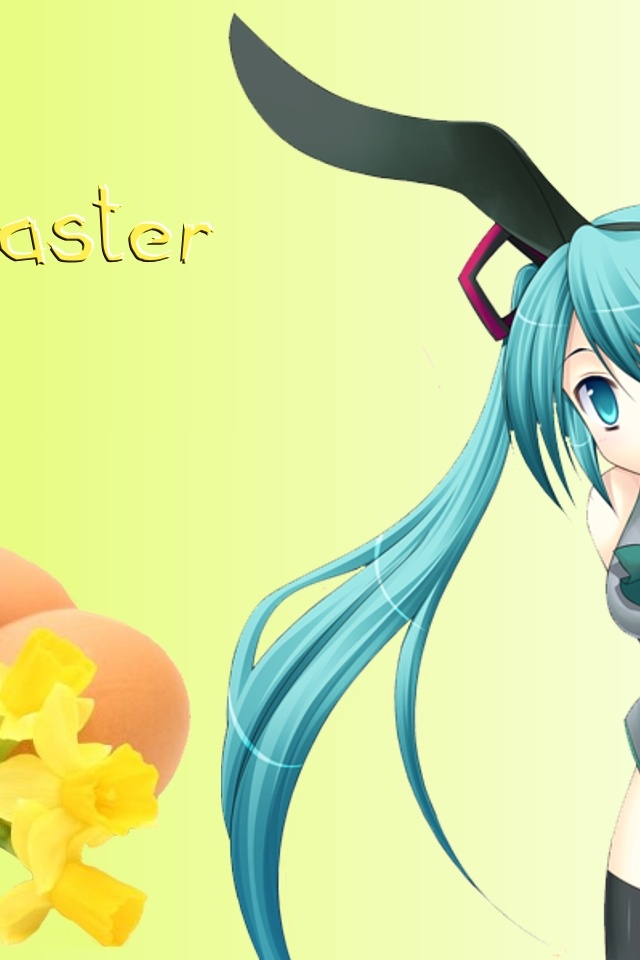 Happy Easter Anime - HD Wallpaper 