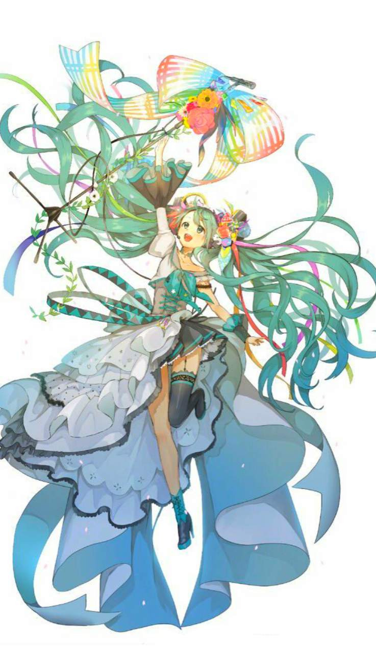 Hatsune Miku 10th Anniversary Art - HD Wallpaper 