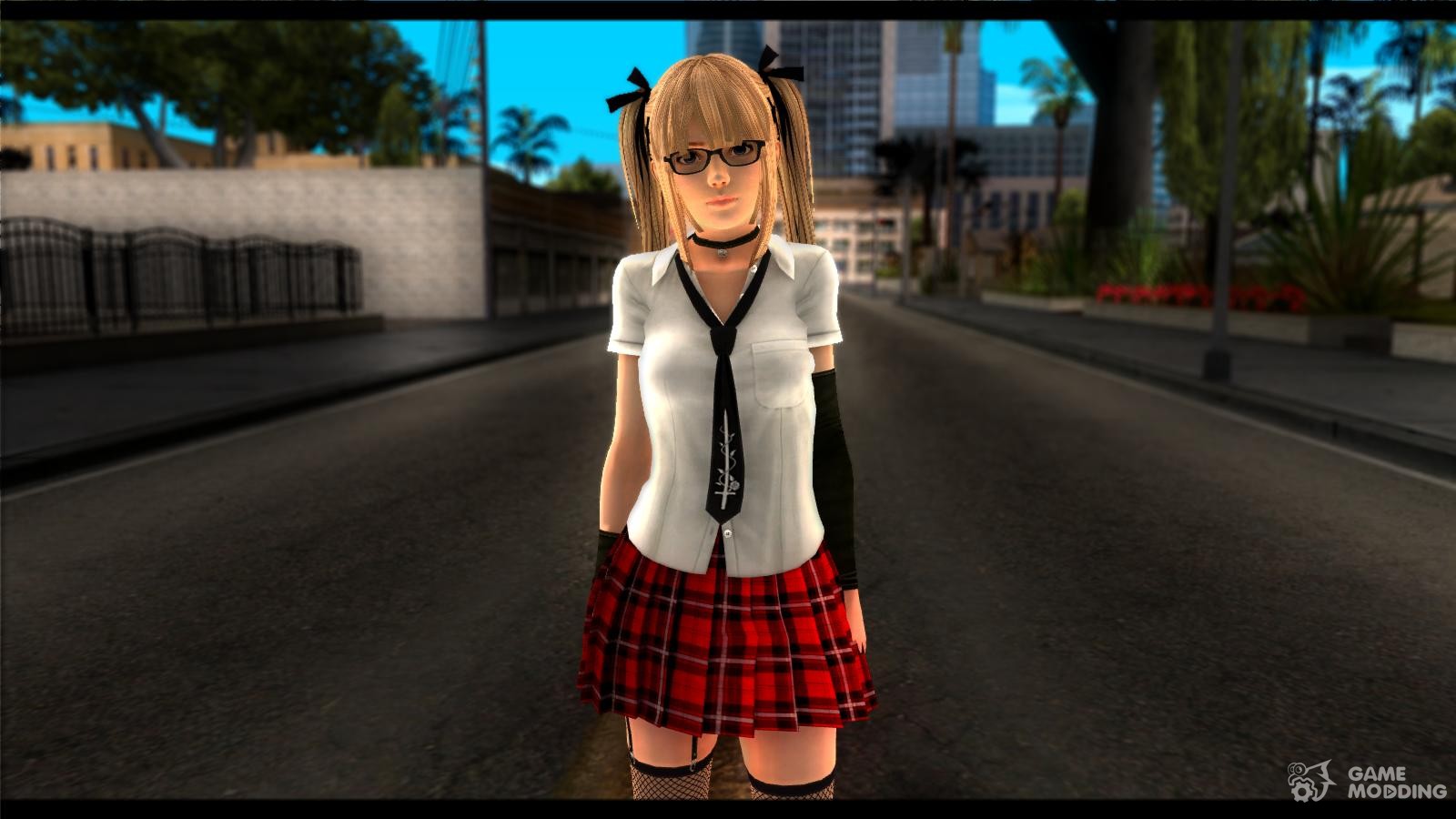 Dead Or Alive 5u Marie Rose School For Gta San Andreas - Marie Rose Skin Gta Sa - HD Wallpaper 