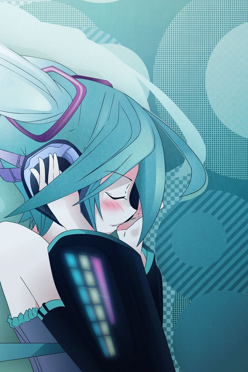 Wallpaper Hatsune Miku, Girl, Headphones, Water, Music - Hatsunemiku In The Whater - HD Wallpaper 