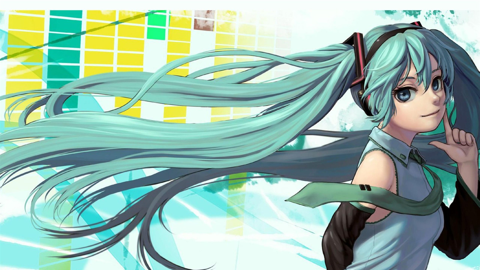 Hatsune Miku Coletas - HD Wallpaper 
