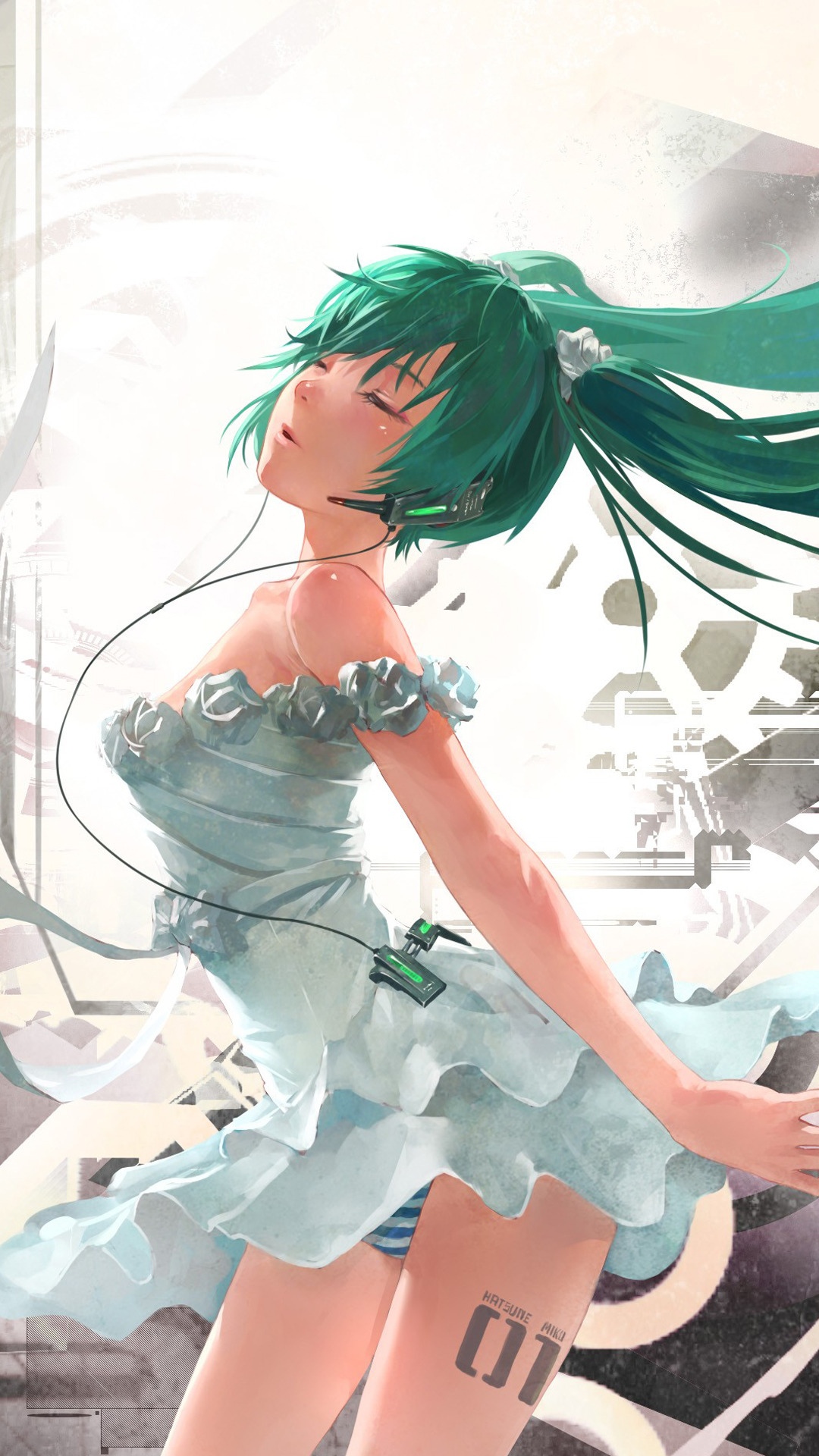 Hatsune Miku Vocaloid Anime - Hatsune Miku - HD Wallpaper 