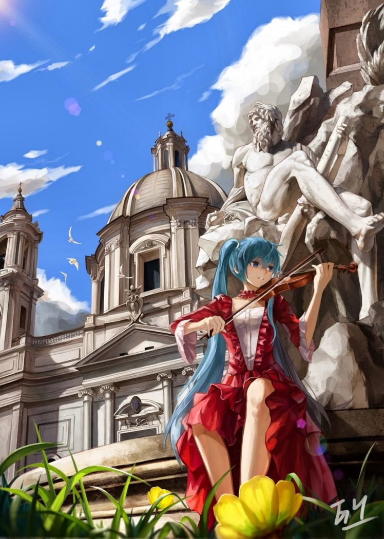 Hatsune Miku Violin - HD Wallpaper 