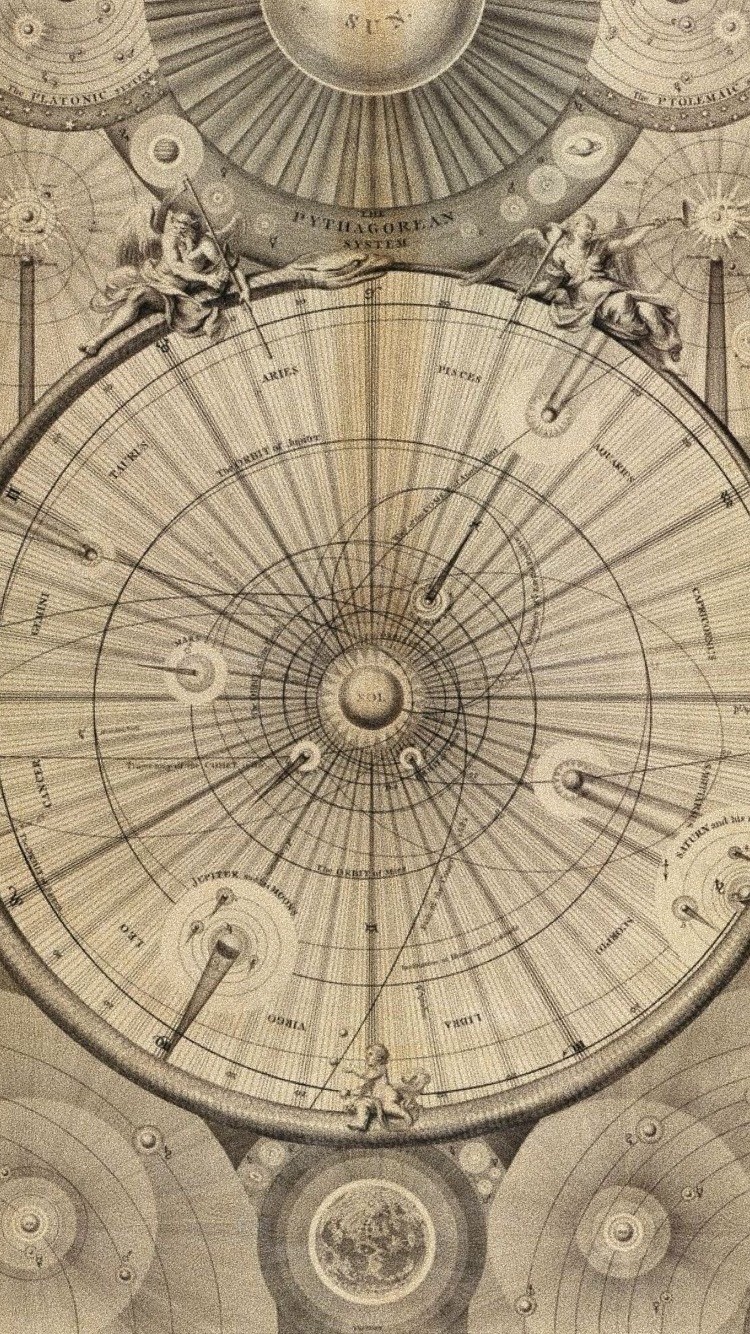 Wallpaper Image - First Map Of The Solar System - HD Wallpaper 