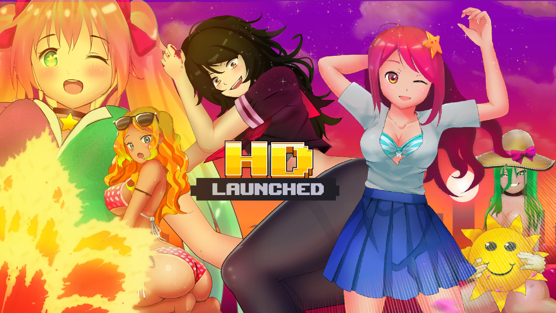 Deep Space Waifu Hd - HD Wallpaper 