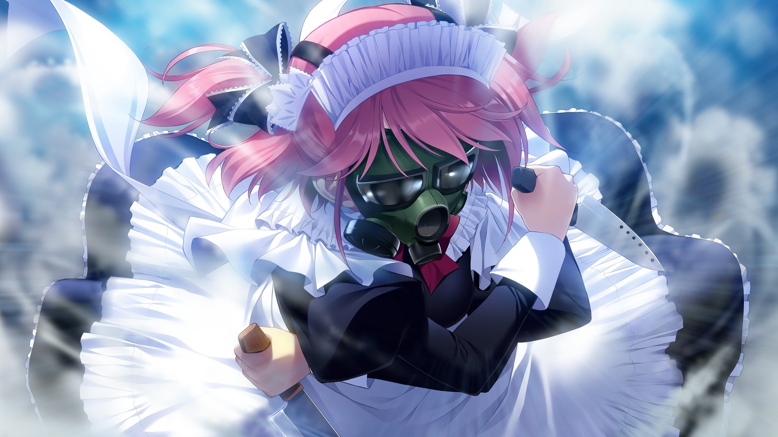 Animated Women With Knife Wallpaper Hd - Grisaia No Kajitsu Maid - HD Wallpaper 