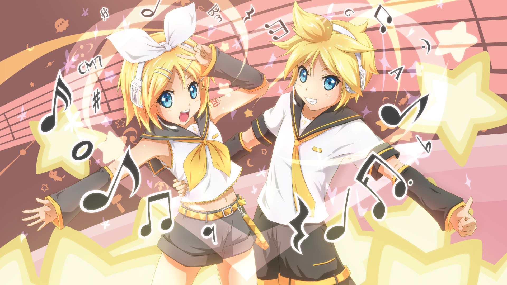 Kagamine Rin And Len Wallpaper Hd - HD Wallpaper 