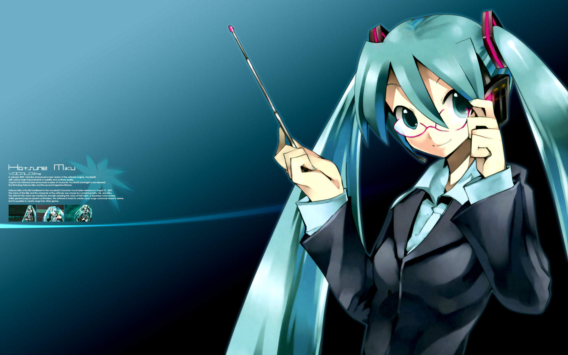 Vocaloid ~ Â« - Hatsune Miku Teacher - HD Wallpaper 