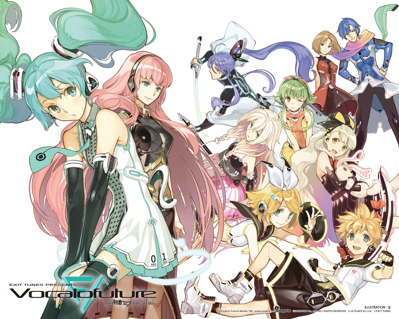 Hidari Vocaloid Art - HD Wallpaper 