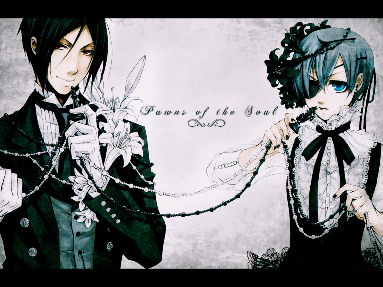 All Male Ciel Phantomhive Kuroshitsuji Male Sebastian - Black Butler Ciel Phantomhive Sebastian Michaelis - HD Wallpaper 