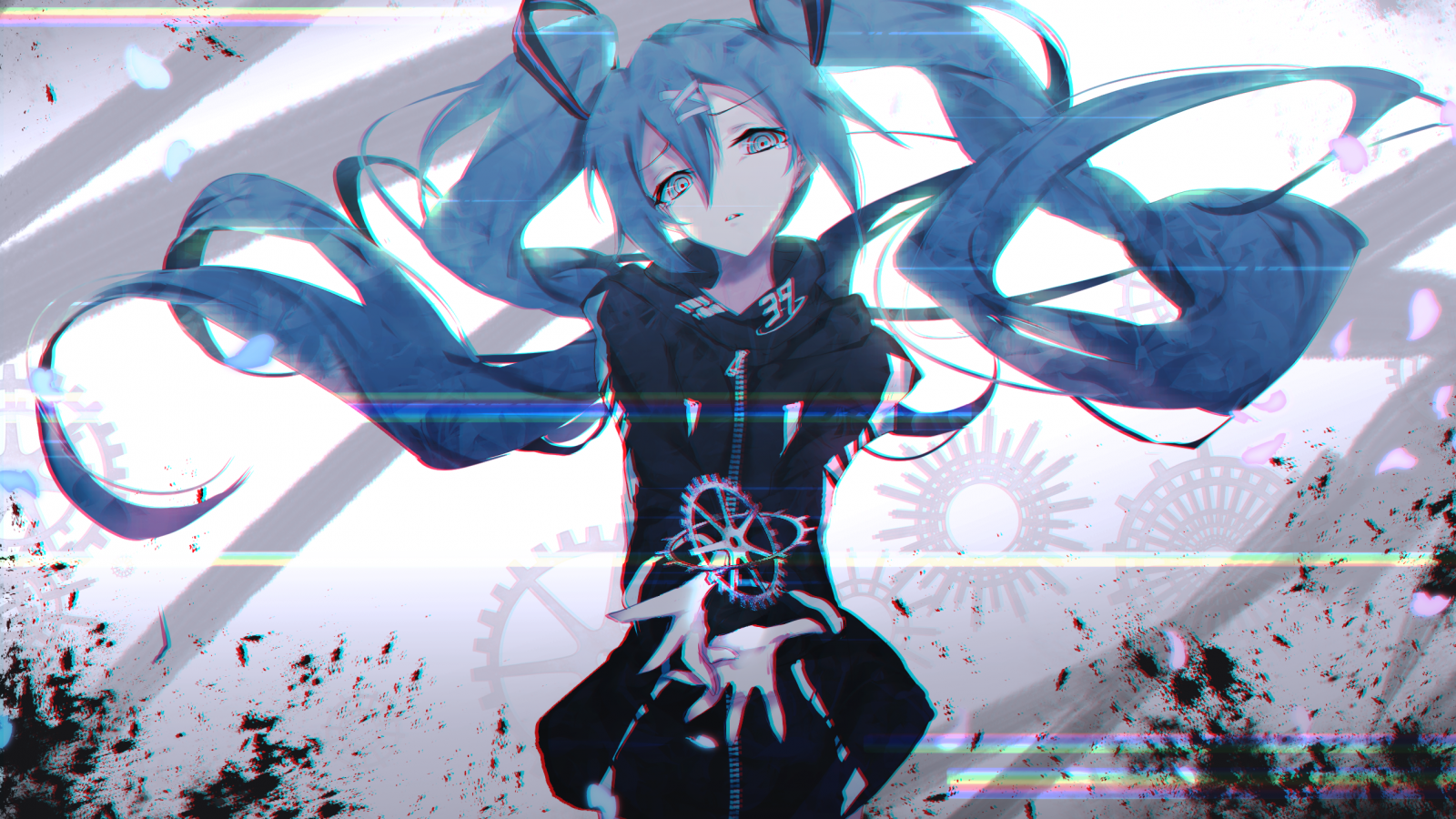 Vocaloid, Twintails, Hatsune Miku - Hatsune Miku - HD Wallpaper 
