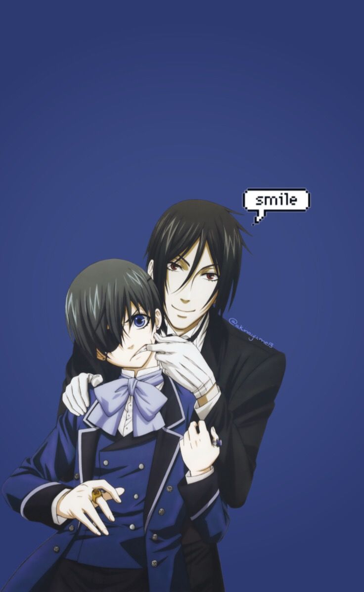 Kuroshitsuji Blackbutler Sebastianmichaelis Sebastianstan Sebastian X Cecil Lemon 736x1194 Wallpaper Teahub Io