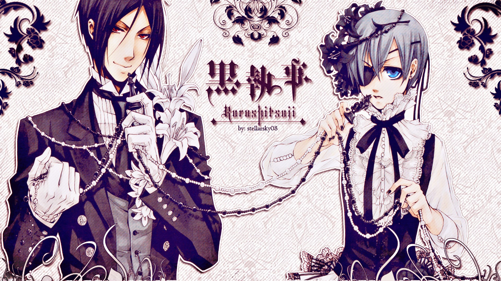 Black Butler Wallpaper Desktop - Black Butler Wallpaper Laptop - HD Wallpaper 