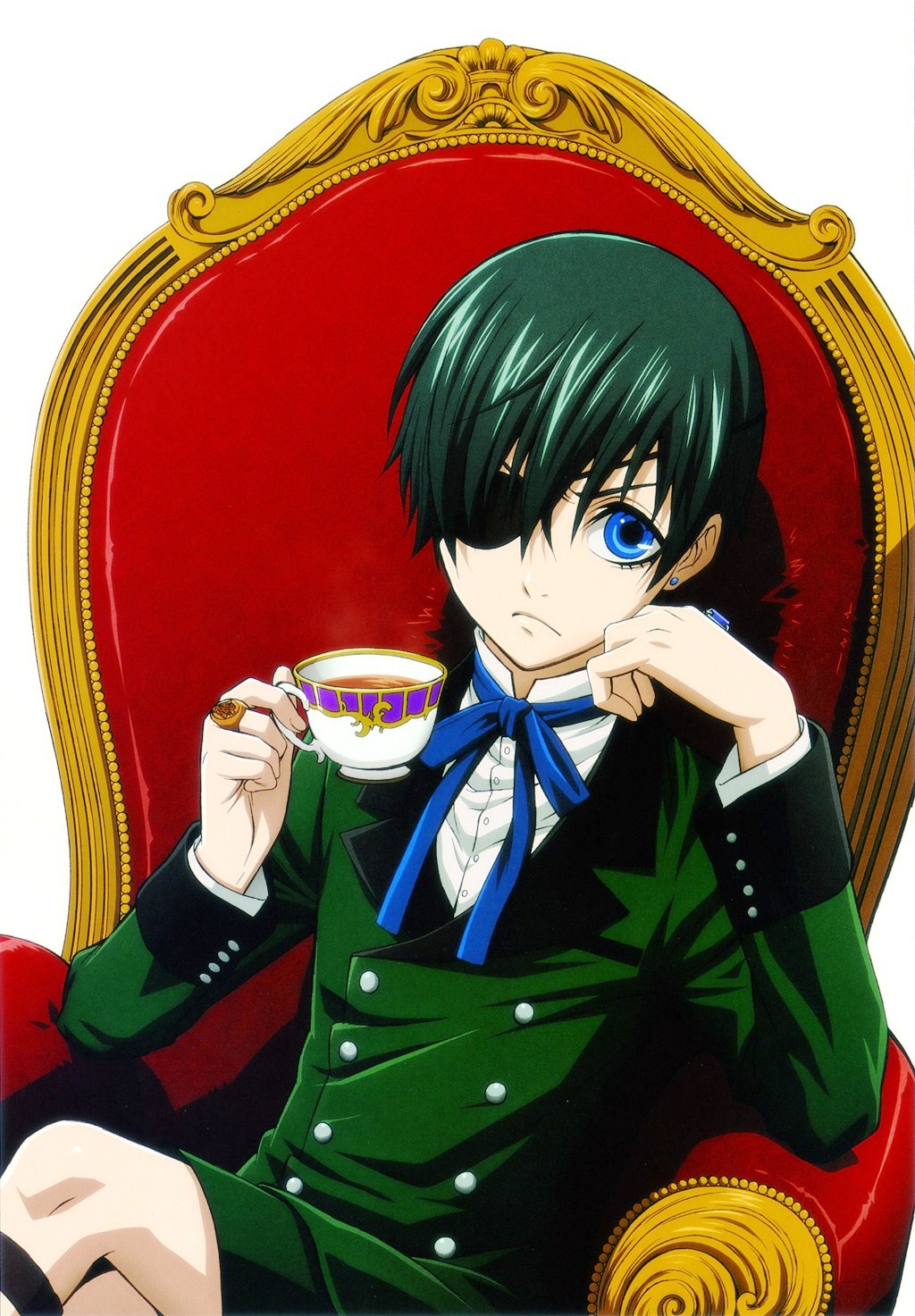 Black Butler Ciel Tea - HD Wallpaper 
