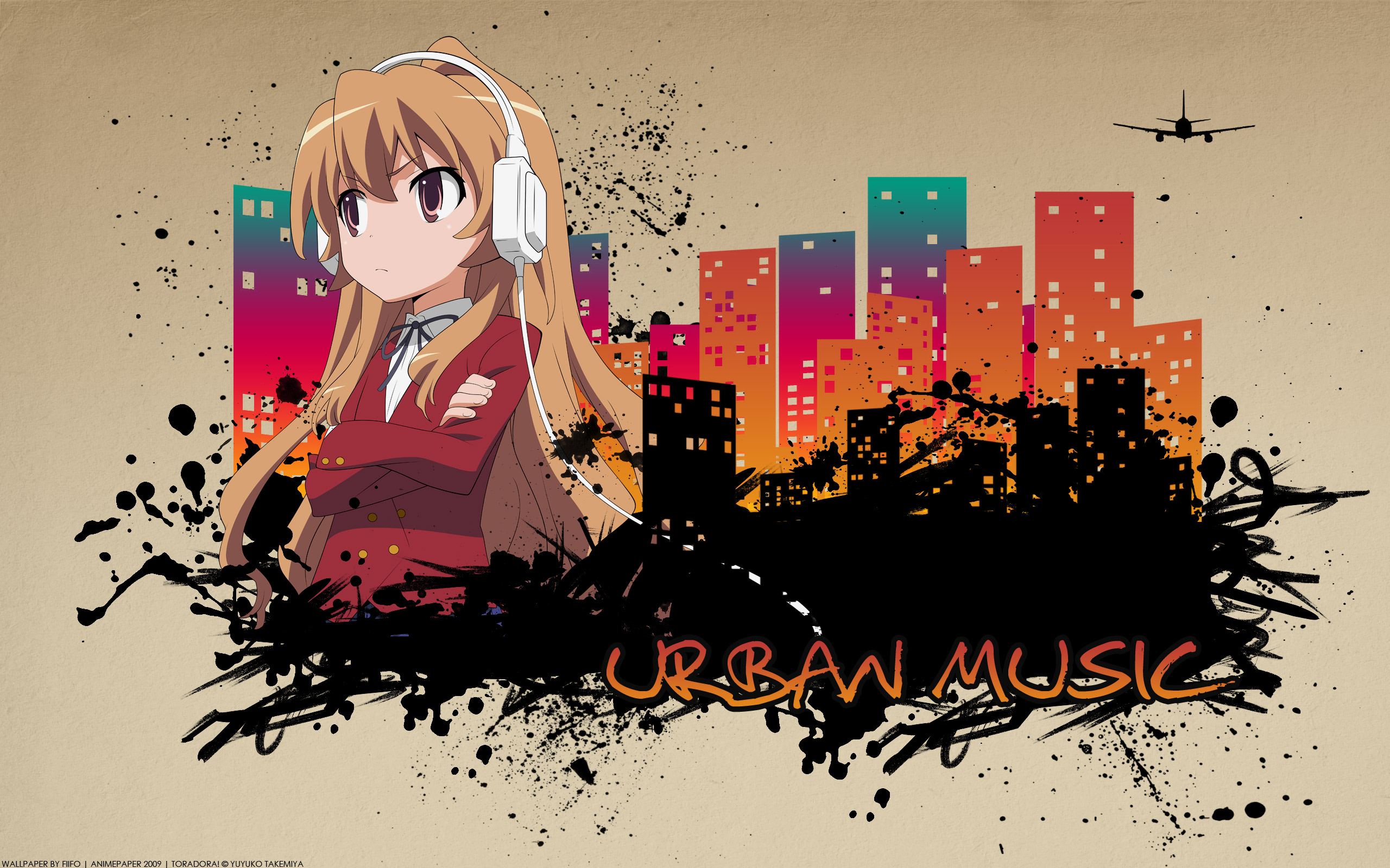 Aisaka Taiga Wallpaper Black - HD Wallpaper 