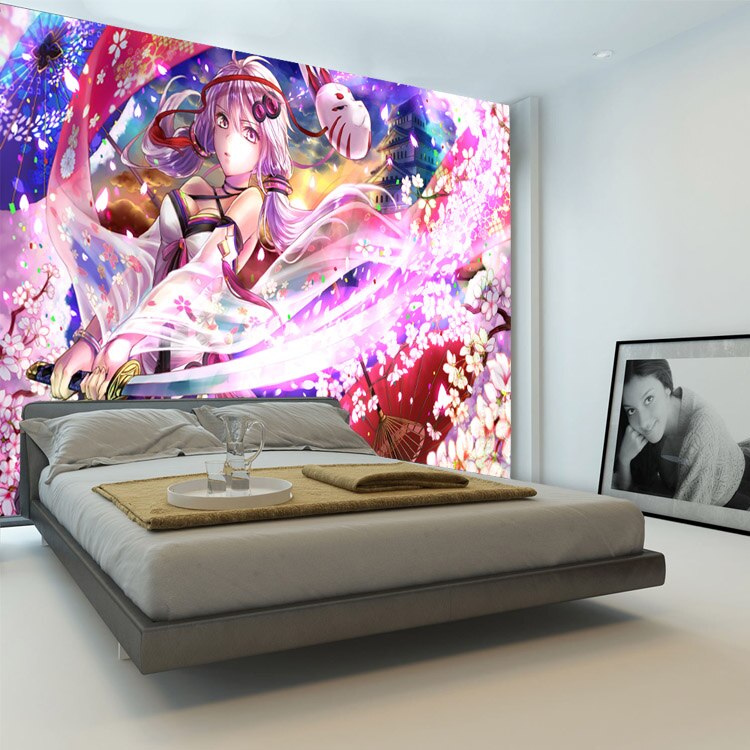 Anime Vocaloid Wallpaper 3d Photo Wallpaper Hatsune - Graffiti Art In Bedroom - HD Wallpaper 
