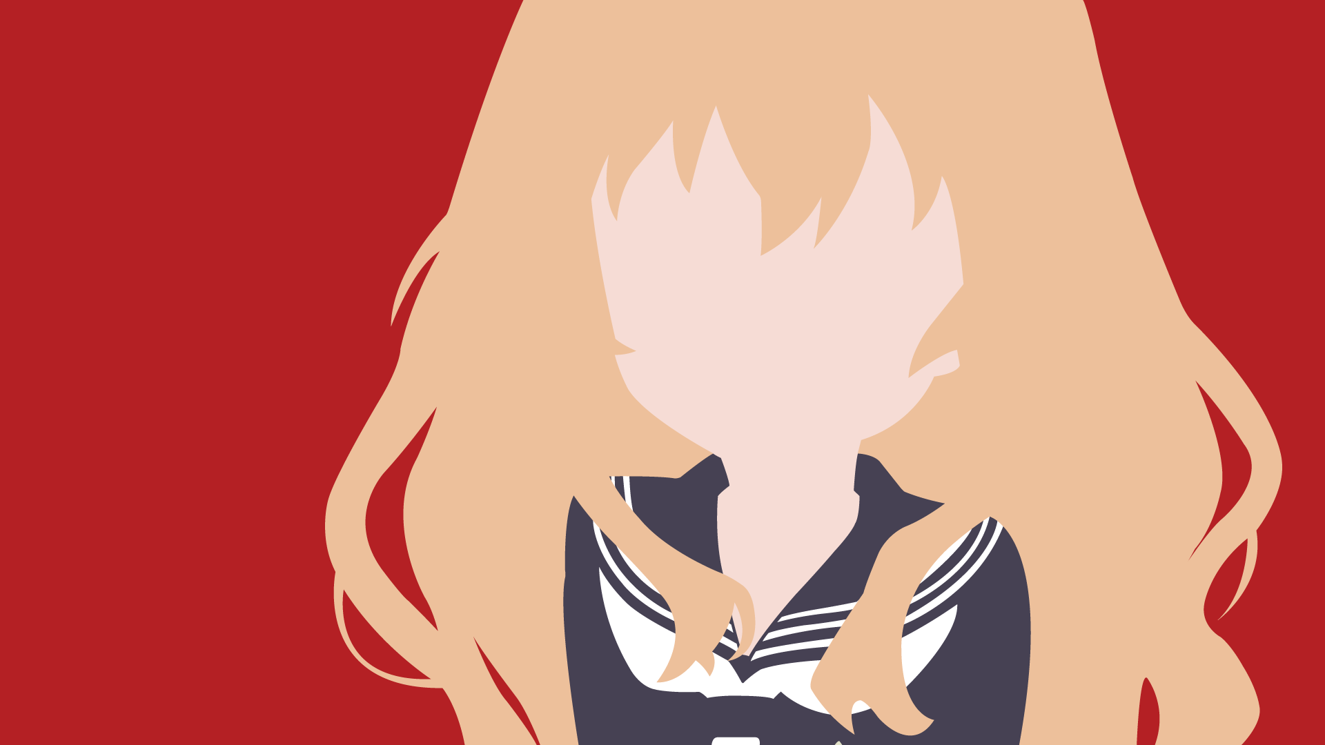 Minimalism, Anime Girls, Anime, Toradora, Aisaka Taiga - Taiga Toradora Wallpaper Transparent - HD Wallpaper 