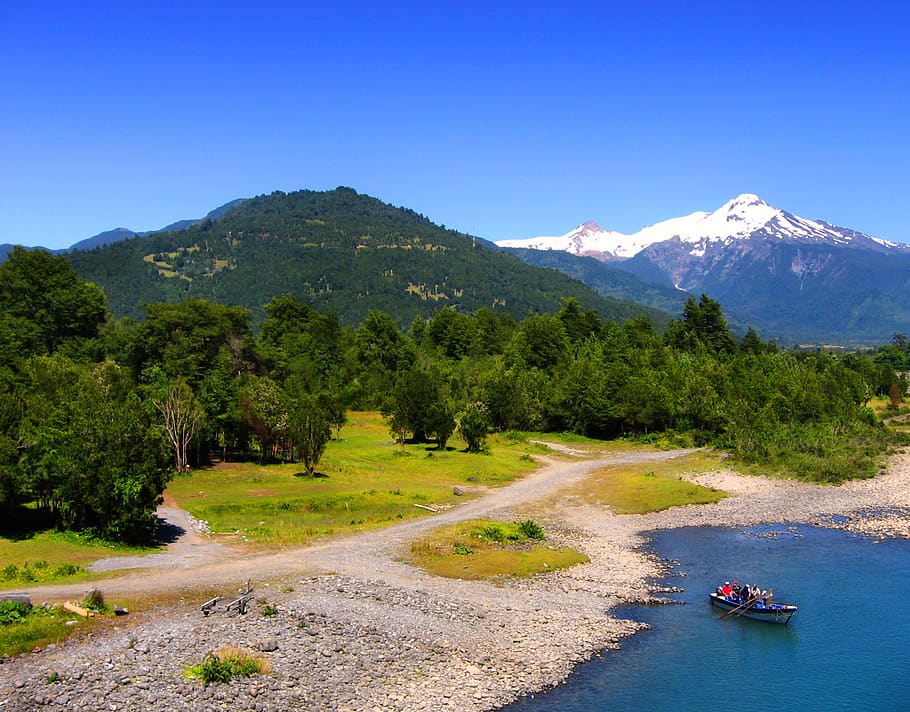 Chile, X Región, Río Puelo, Aqua, Arbol, Tree, Bosque, - Summit - HD Wallpaper 