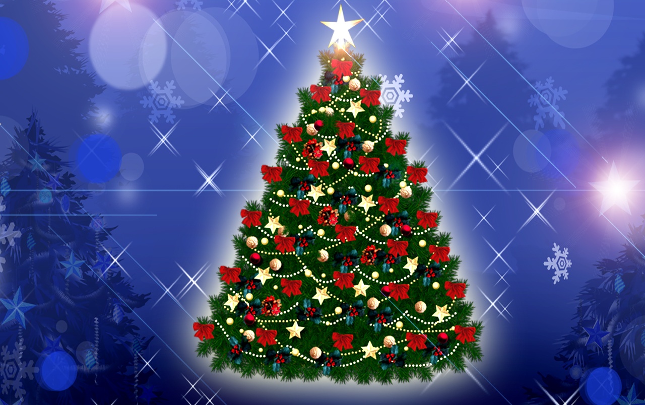 Christmas Tree Wallpapers - Animated Christmas Tree Background - HD Wallpaper 