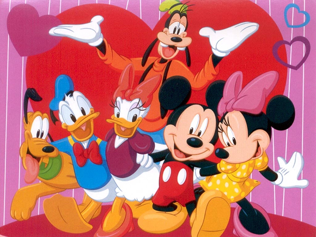Happy Valentines Day Mickey - HD Wallpaper 