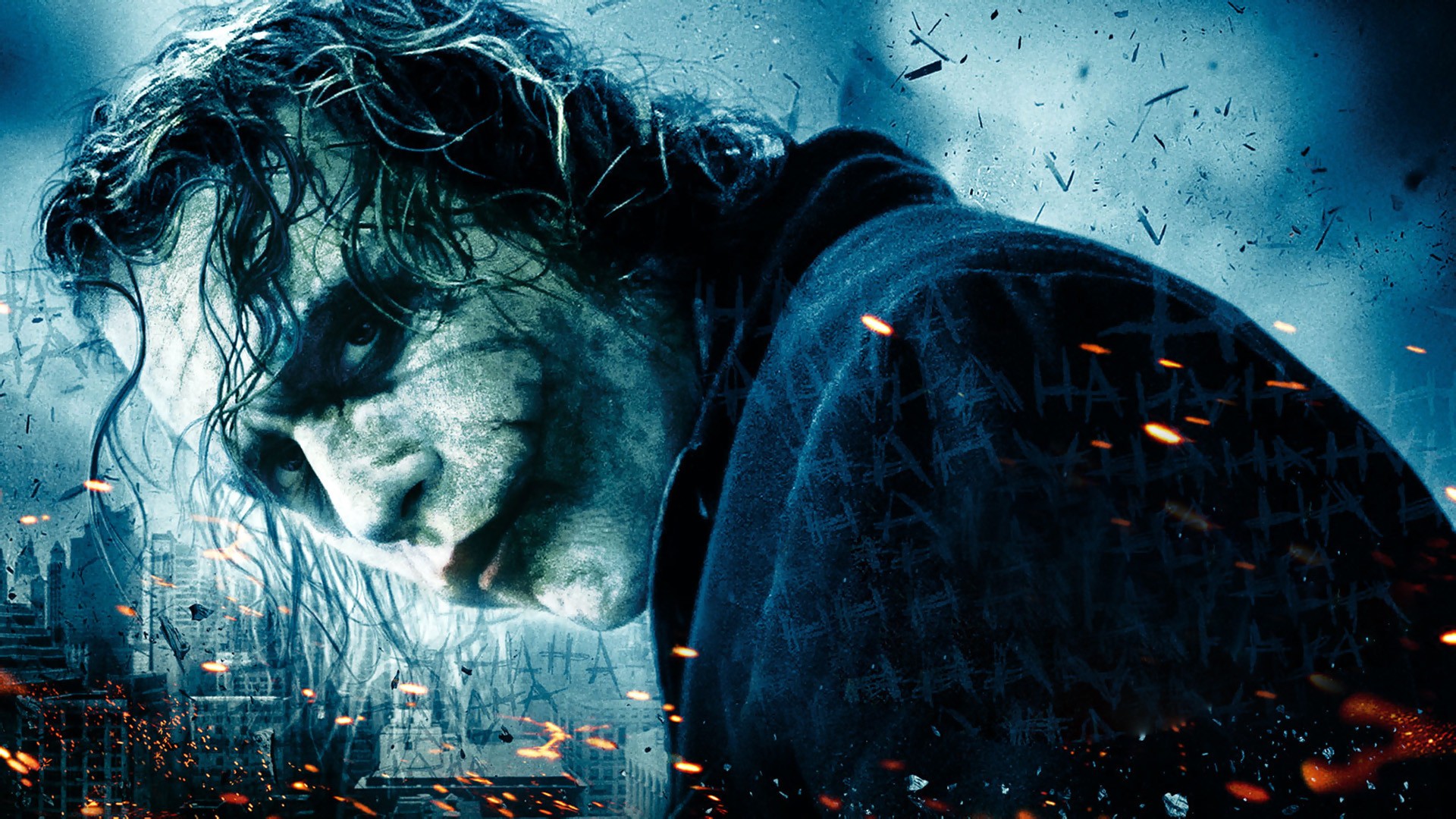 Joker The Dark Knight - HD Wallpaper 