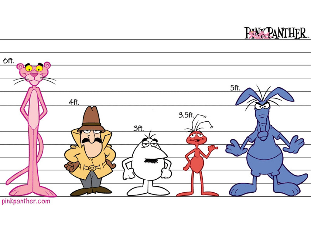 Pink Panther Gang - Pink Panther Cast Cartoon - 1024x768 Wallpaper -  