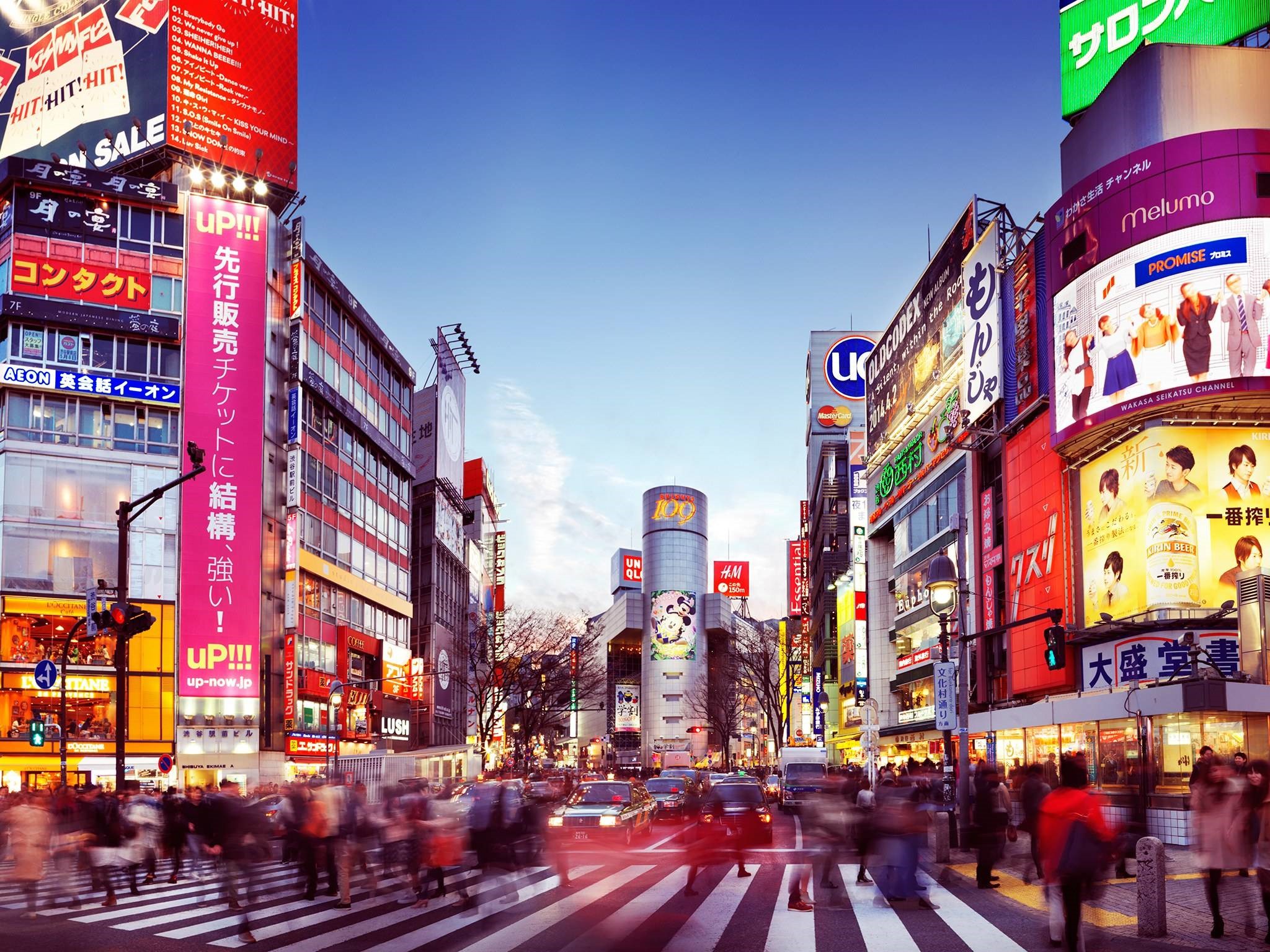 People Crossing Street In Shibuya Tokyo - HD Wallpaper 