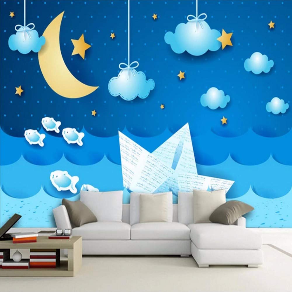 Moon Light Cartoon - HD Wallpaper 