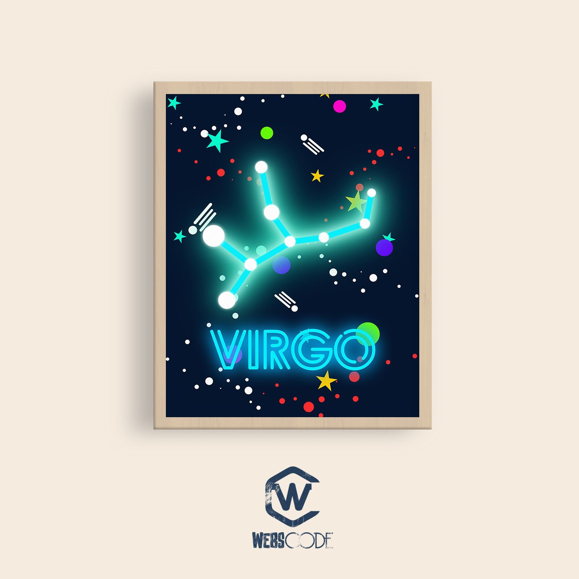 2000x2000, Zodiac Nursery Wall Art, Zodiac Virgo Wallpapers, - Zodiac - HD Wallpaper 
