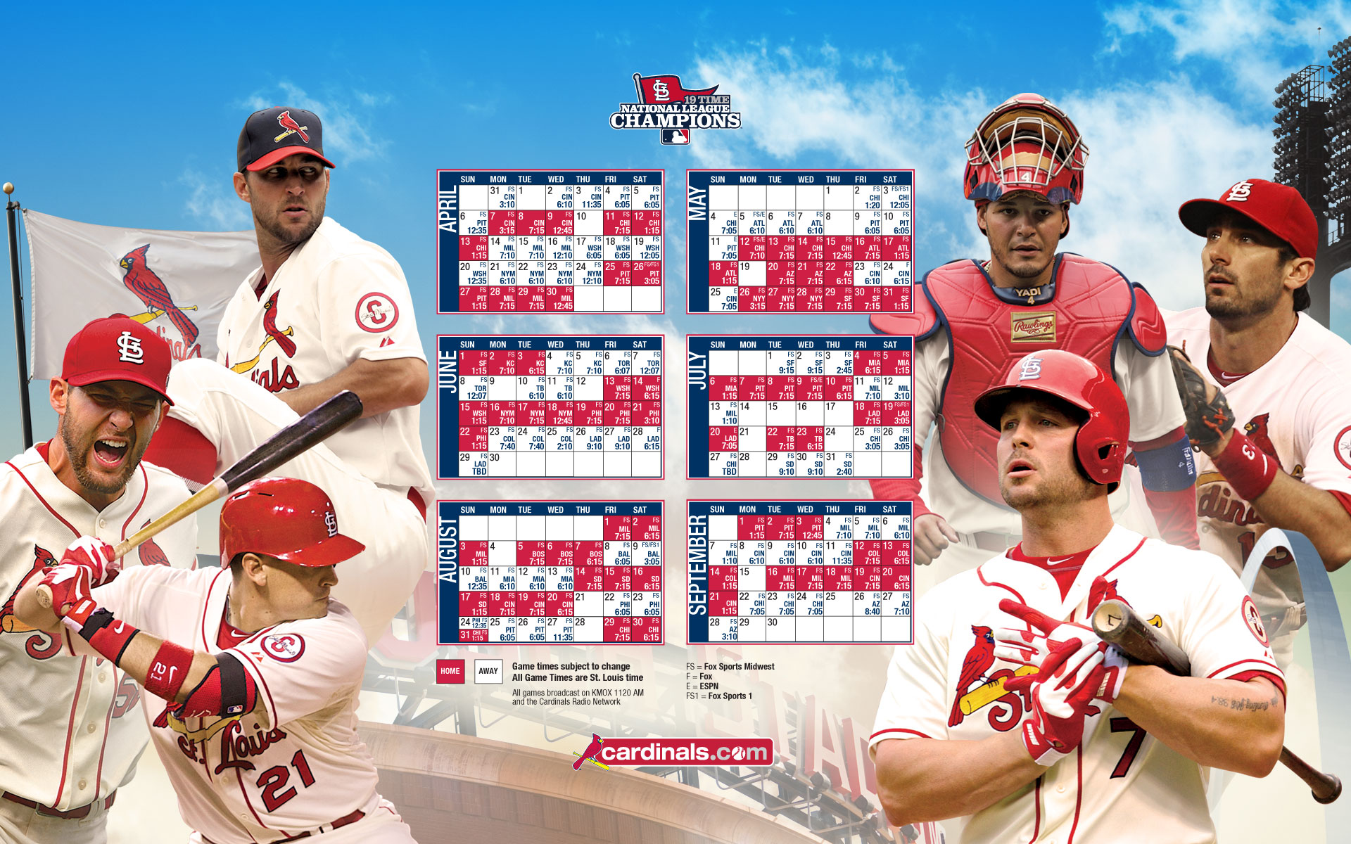 St Louis Cardinals 2018 Schedule - HD Wallpaper 