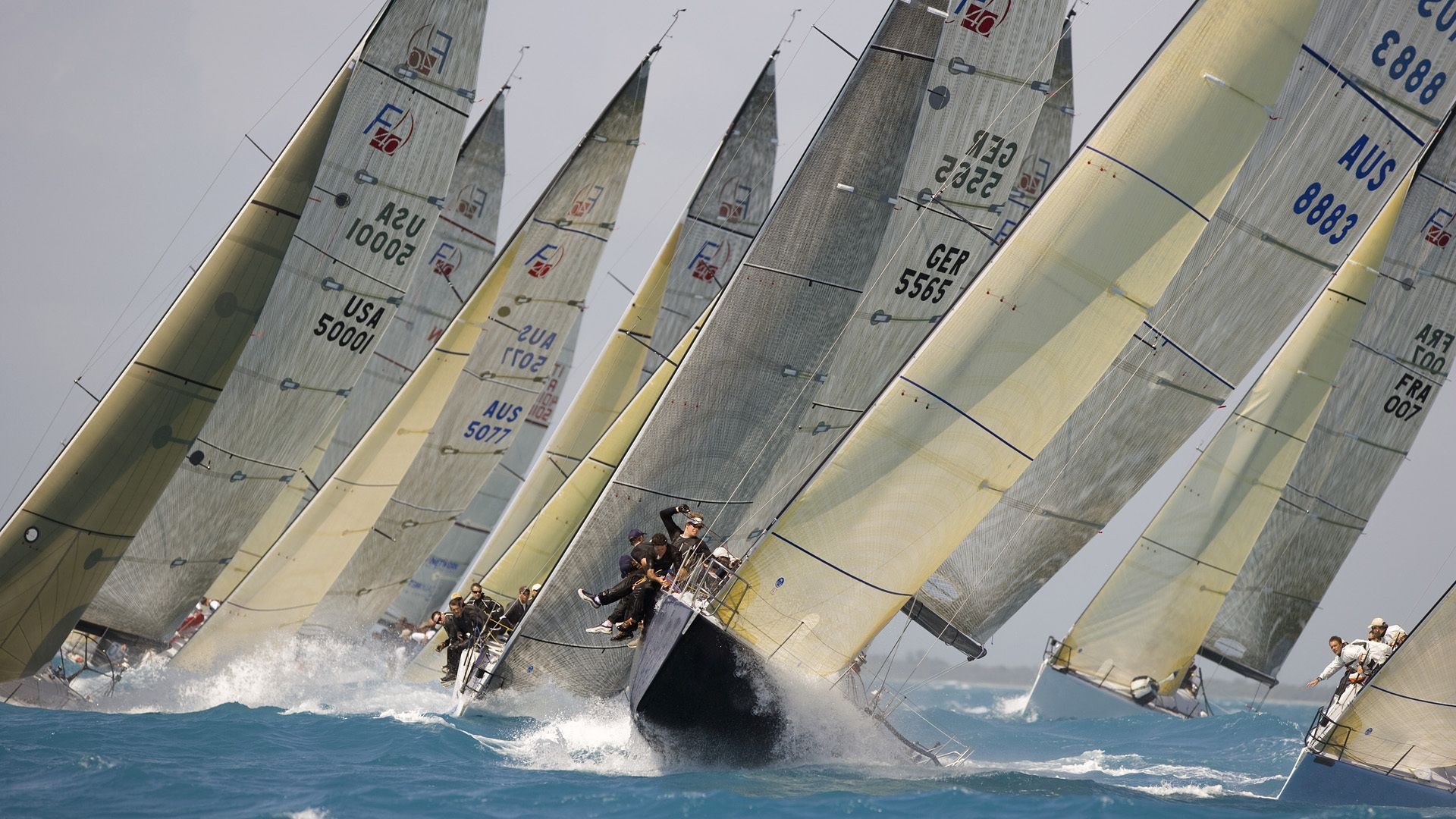 Regatta Sailing Race Racing Boat Wallpaper - Sailing Regatta - HD Wallpaper 