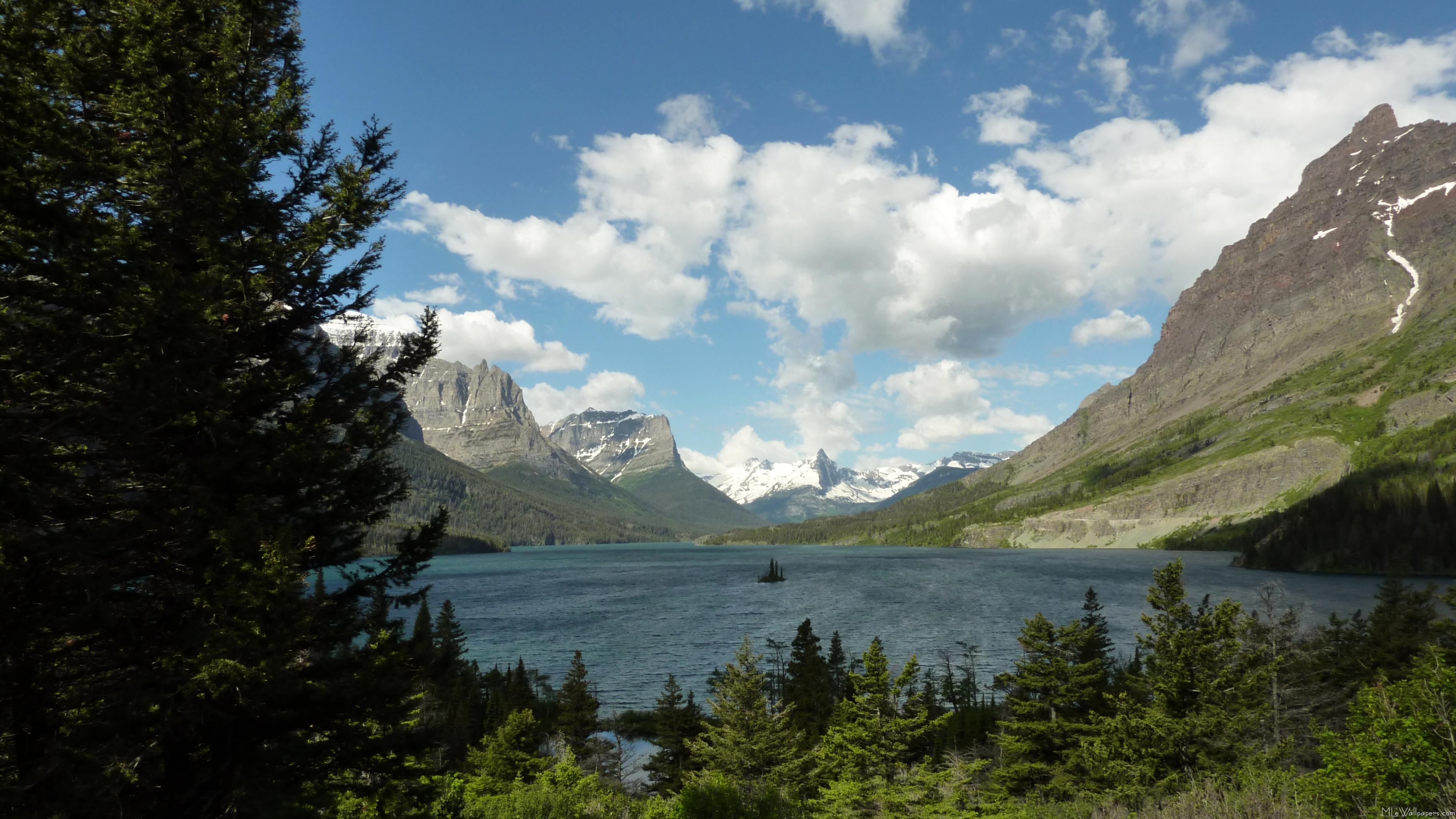 Saint Mary Lake Ii - Glacier National Park, St. Mary's Lake - HD Wallpaper 