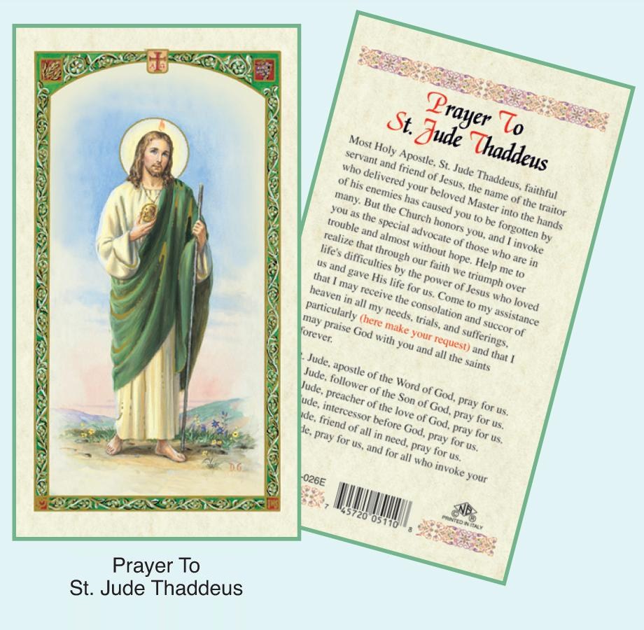 St Jude Prayer Card - HD Wallpaper 
