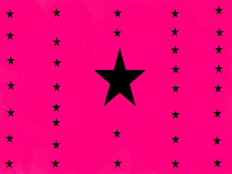 Pink And Black Stars - HD Wallpaper 