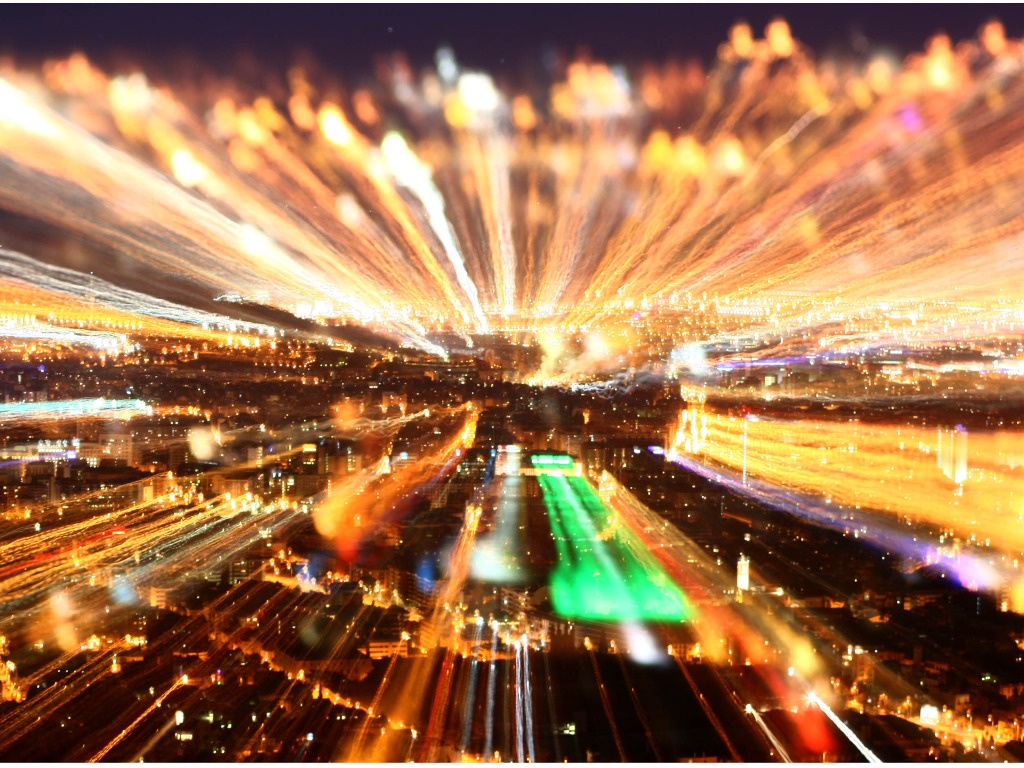 Ciudad De Barcelona De Noche - HD Wallpaper 