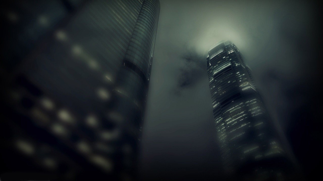 Low-angle Skyscrapers, City, Night, Photography Wallpapers - Skyscraper