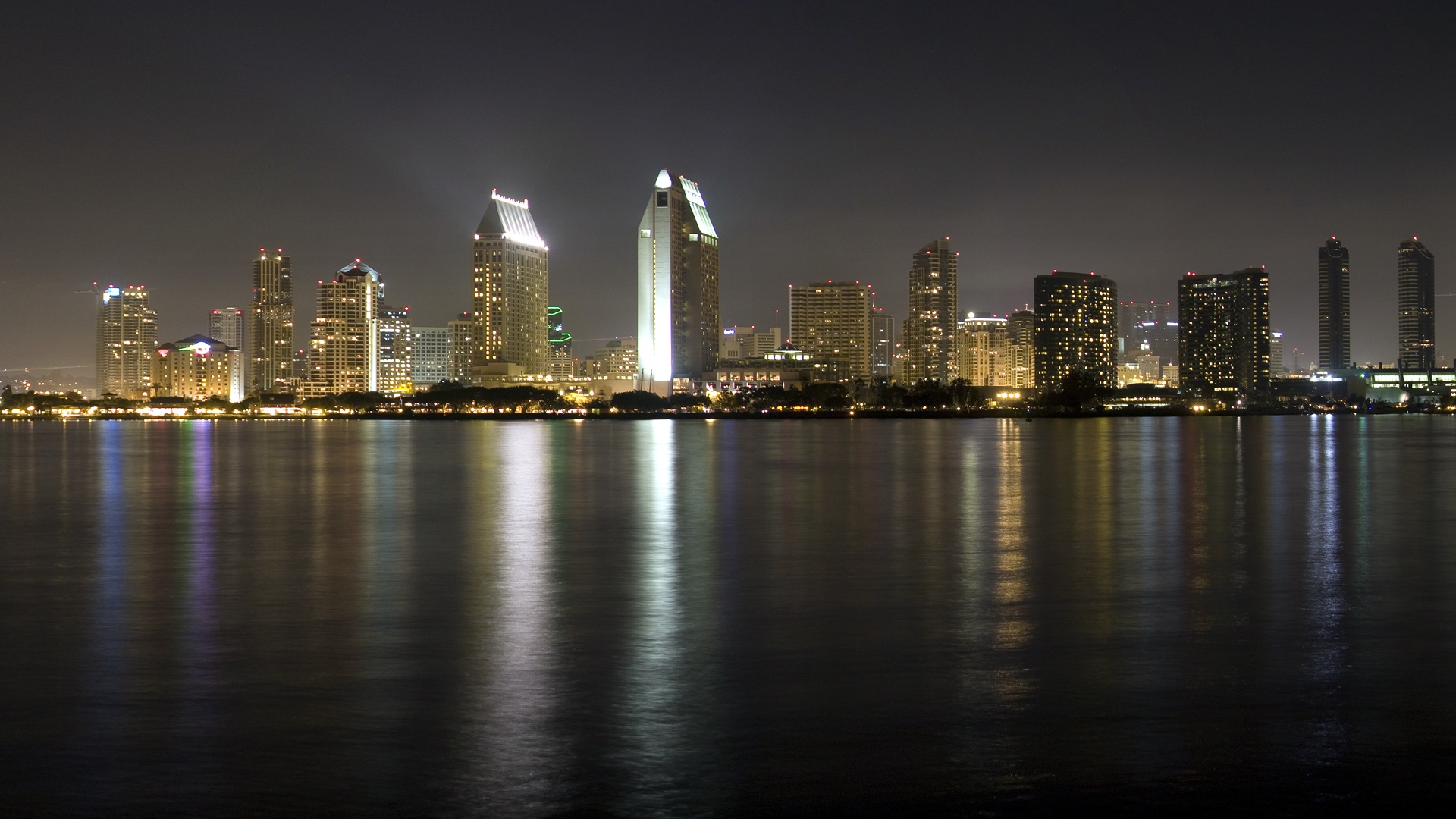 Nighttime San Diego - San Diego - HD Wallpaper 