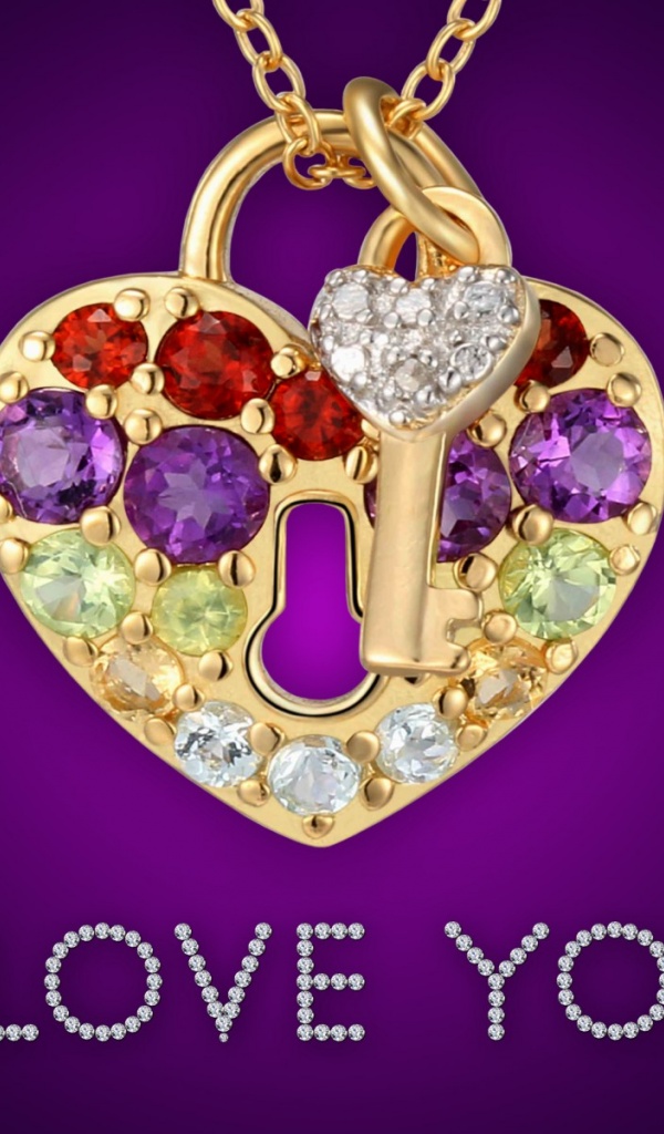 Love In Diamond Purple - HD Wallpaper 