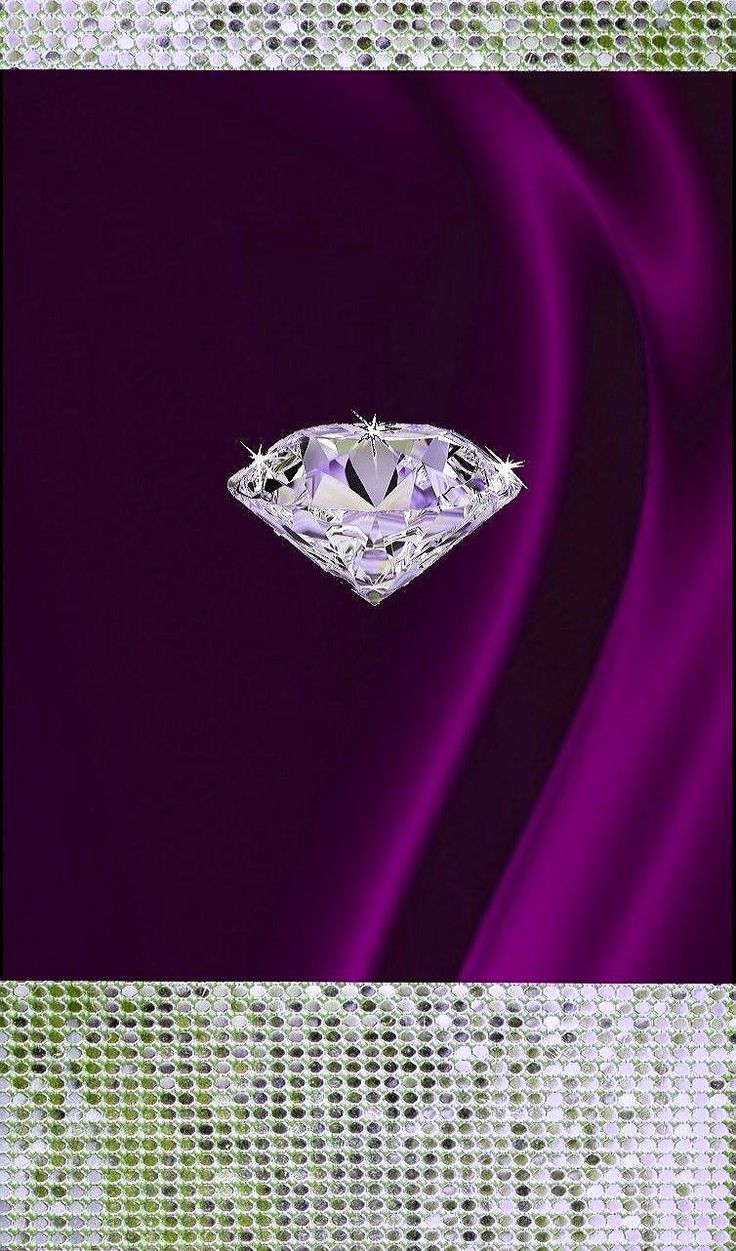 Purple Diamonds Wallpaper For Iphone - HD Wallpaper 