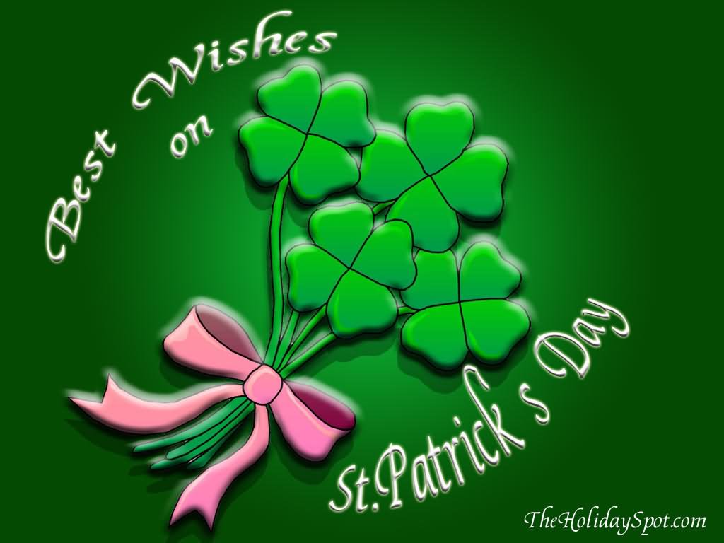 Best Wishes On Happy St - St Patrick's Day Best Wishes - HD Wallpaper 