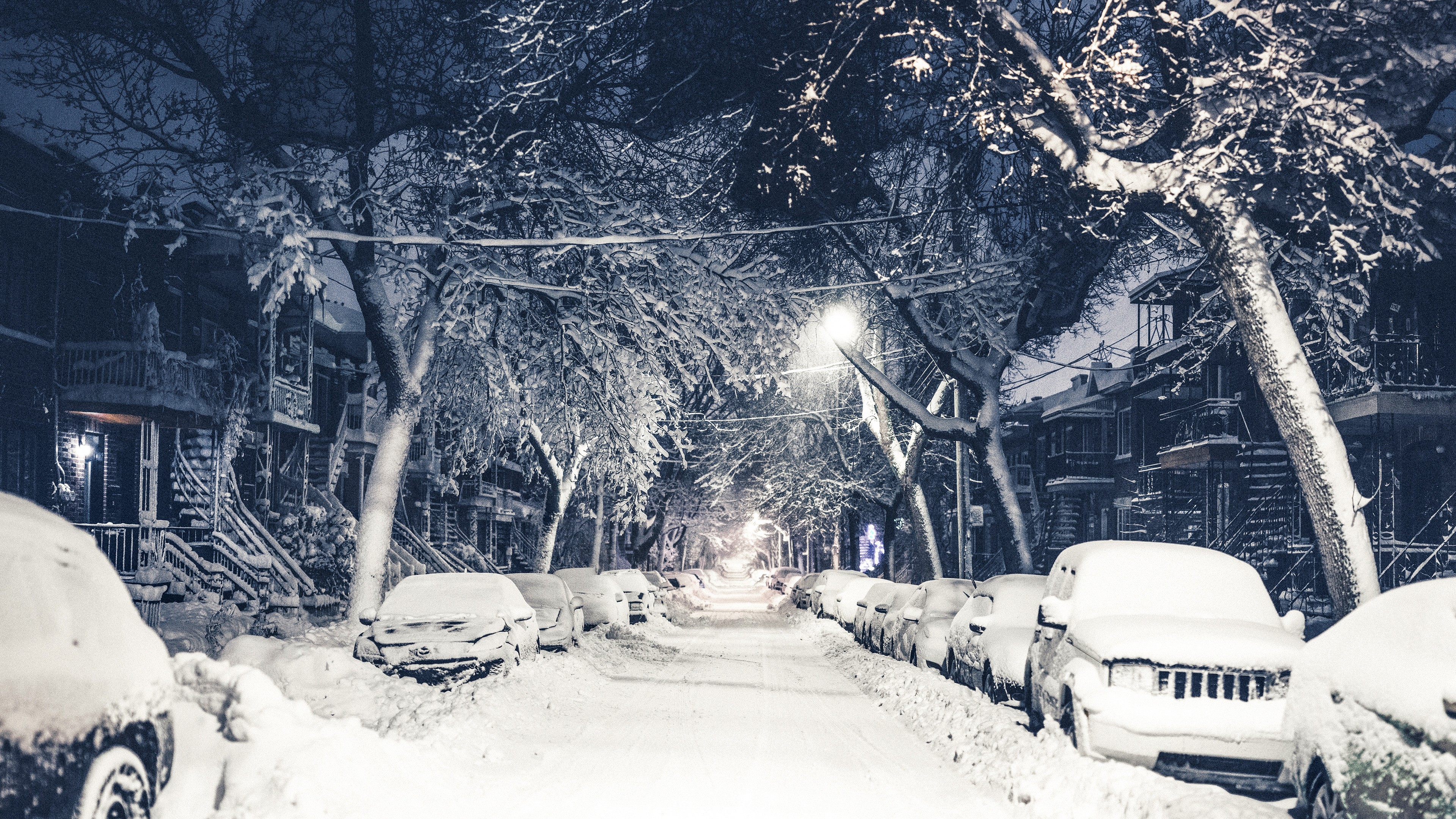 New York Snow 4k - HD Wallpaper 