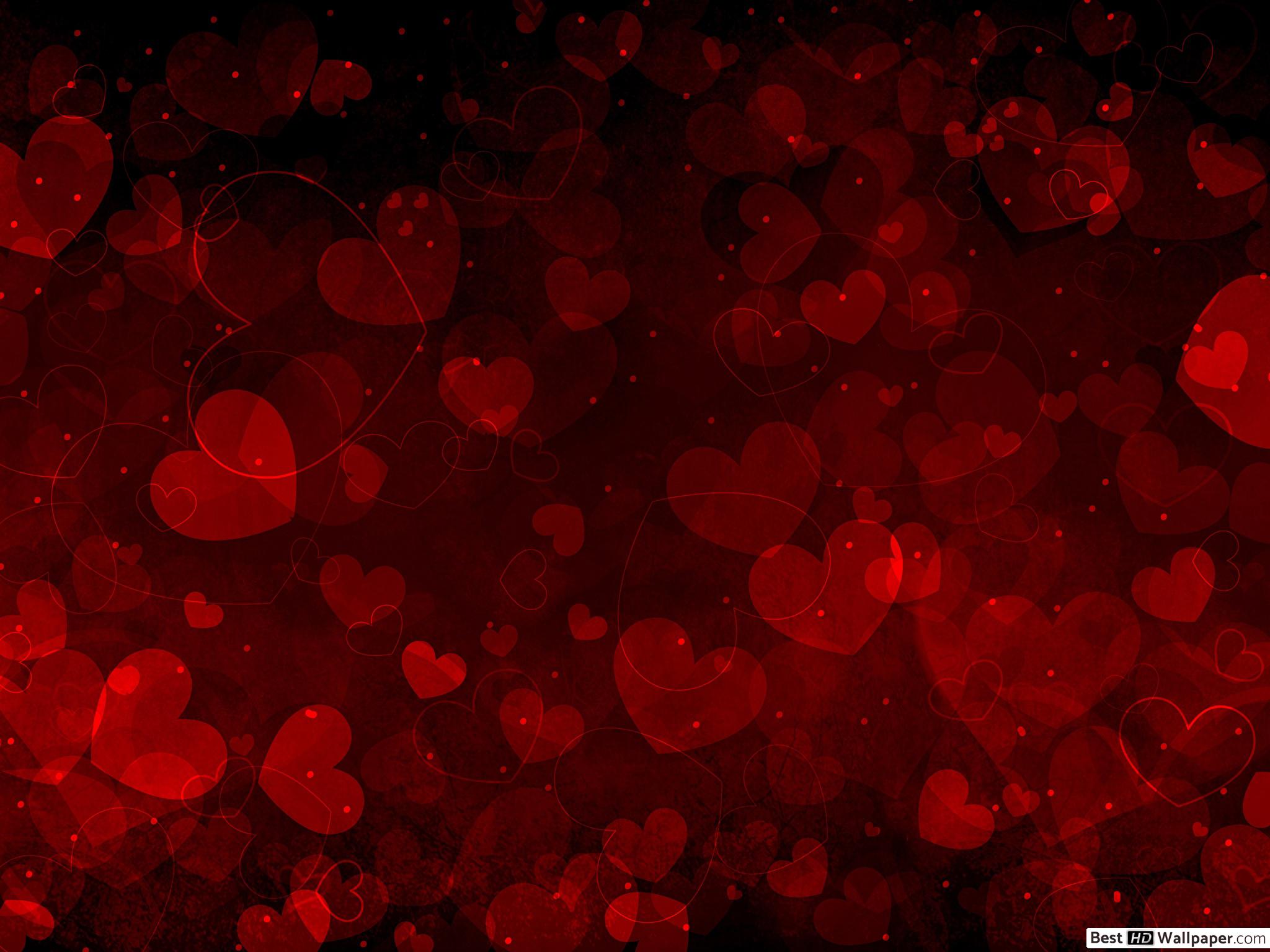 Hearts Texture - HD Wallpaper 