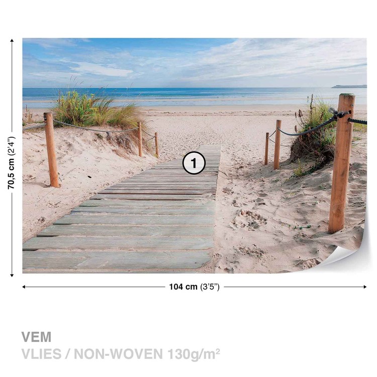 Path Beach Sand Nature Wallpaper Mural - Coastal Prints Australia - HD Wallpaper 