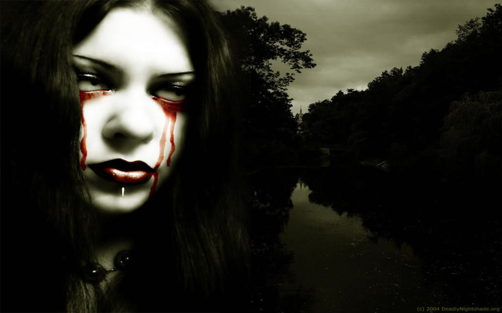 Ojos Llorando Sangre - Girl With Bloody Eyes - HD Wallpaper 
