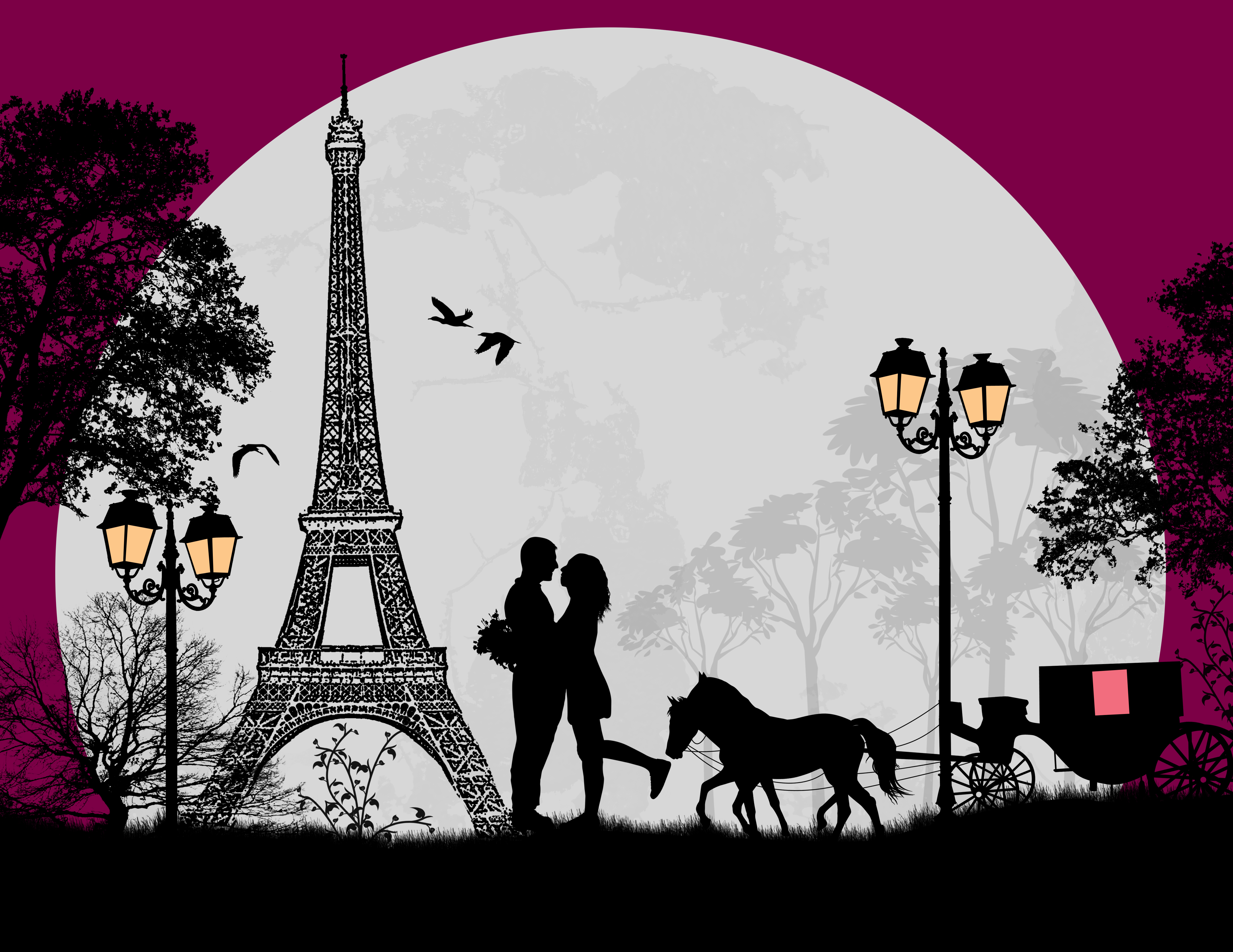 Romantic Eiffel Tower Paris - 5000x3860 Wallpaper 