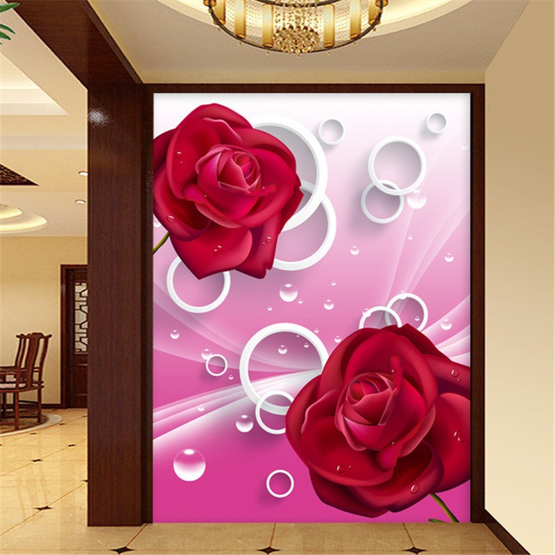 Rosas Rojas Wallpaper - Art Corridor Entrance - HD Wallpaper 