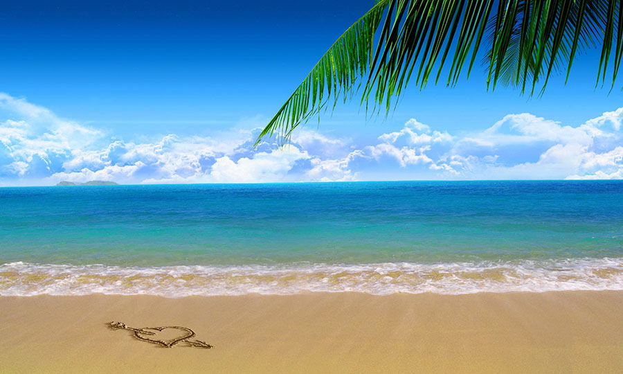 Paisajes De Amor Eterno Imagenes Hermosas Fotos Enamorados - Beach At Day - HD Wallpaper 