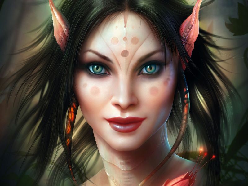 Fantasy Art Faces - HD Wallpaper 